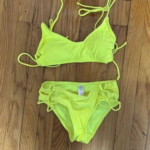 Set from Walmart with ties on sides of top and bottoms